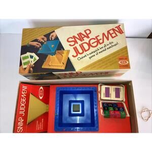 Vintage Snap Judgement Game from Ideal 1972 COMPLETE Mint Box & Game RARE